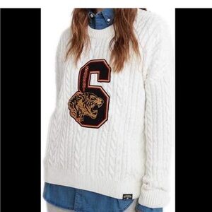 SuperDry Varsity Cable Knit Sweater
